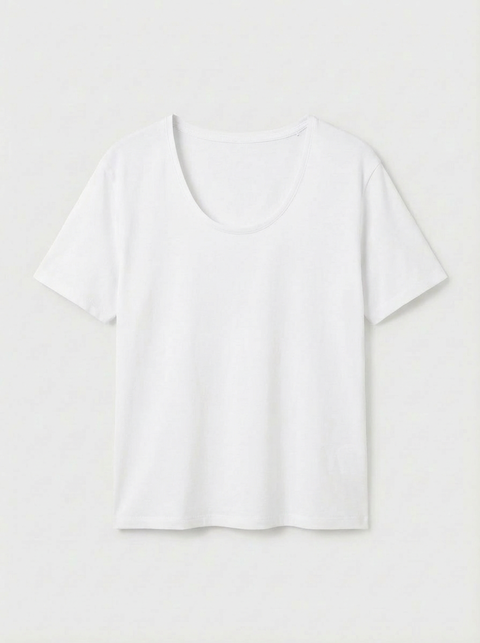 Свободная футболка со швом на спине