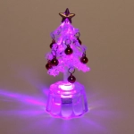 Сувенир с подсветкой «Морозная ёлочка» 7,5*2 см , красный