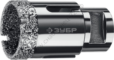 ЗУБР АВК d 35 мм (М14, 15 мм кромка), Вакуумная алмазная коронка, Профессионал (29865-35)