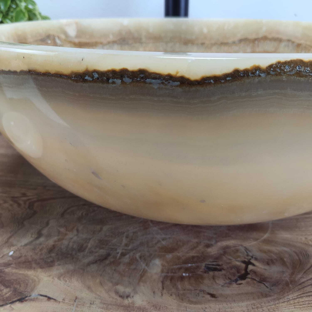 Раковина из оникса Bowl Yellow TinLip BO-60983 45*45*17