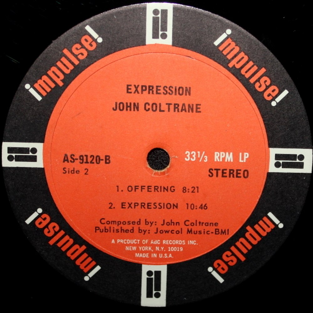John Coltrane / Expression (LP)