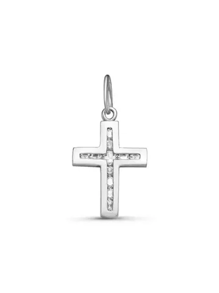 Подвеска крестик/Крестик серебряный женский
