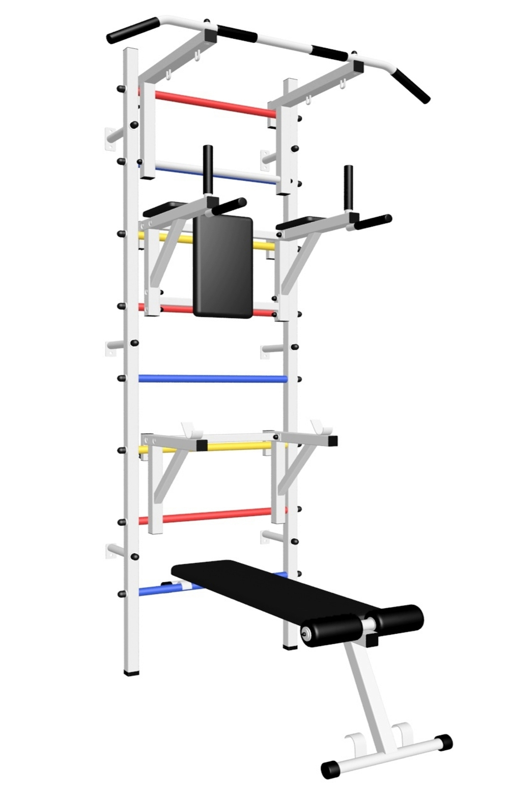 Шведская стенка Sv Sport 507 (Турник стандарт/Брусья/Стойка/Скамья)