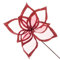 GAEM Цветок искусственный "Пуансеттия", L45 W45 H59 см