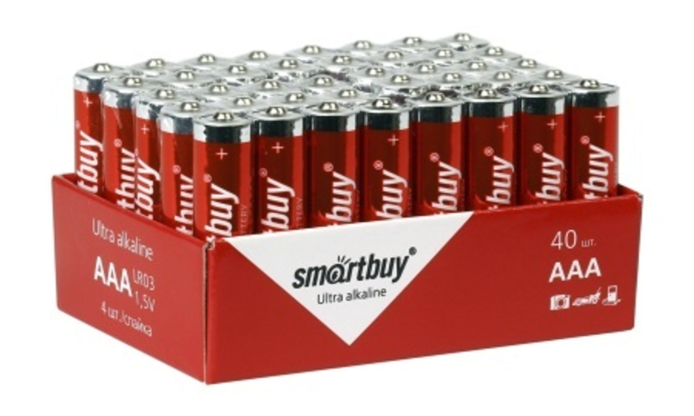батарейка Smartbuy LR03/40Bulk