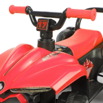 Квадроцикл на аккум. (6v-4ah*1), запуск с кнопки, музыка, цвет красный