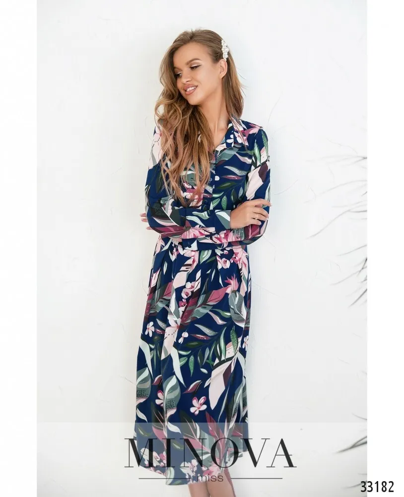 Платье 3120-синий Minova