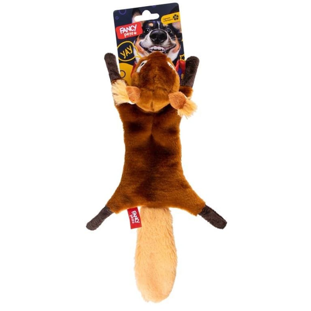 Мягкая игрушка для собак "Белка" без хвоста, 38 см FANCY PETS
