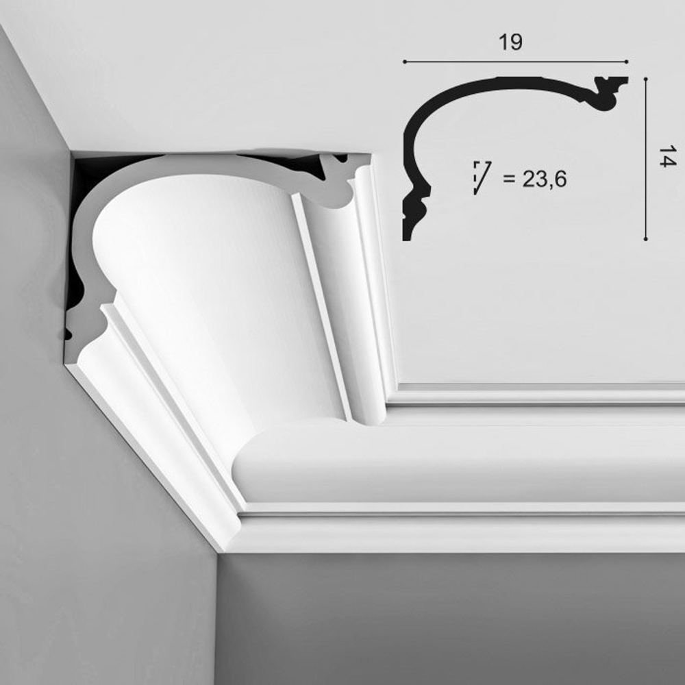Карниз потолочный C342