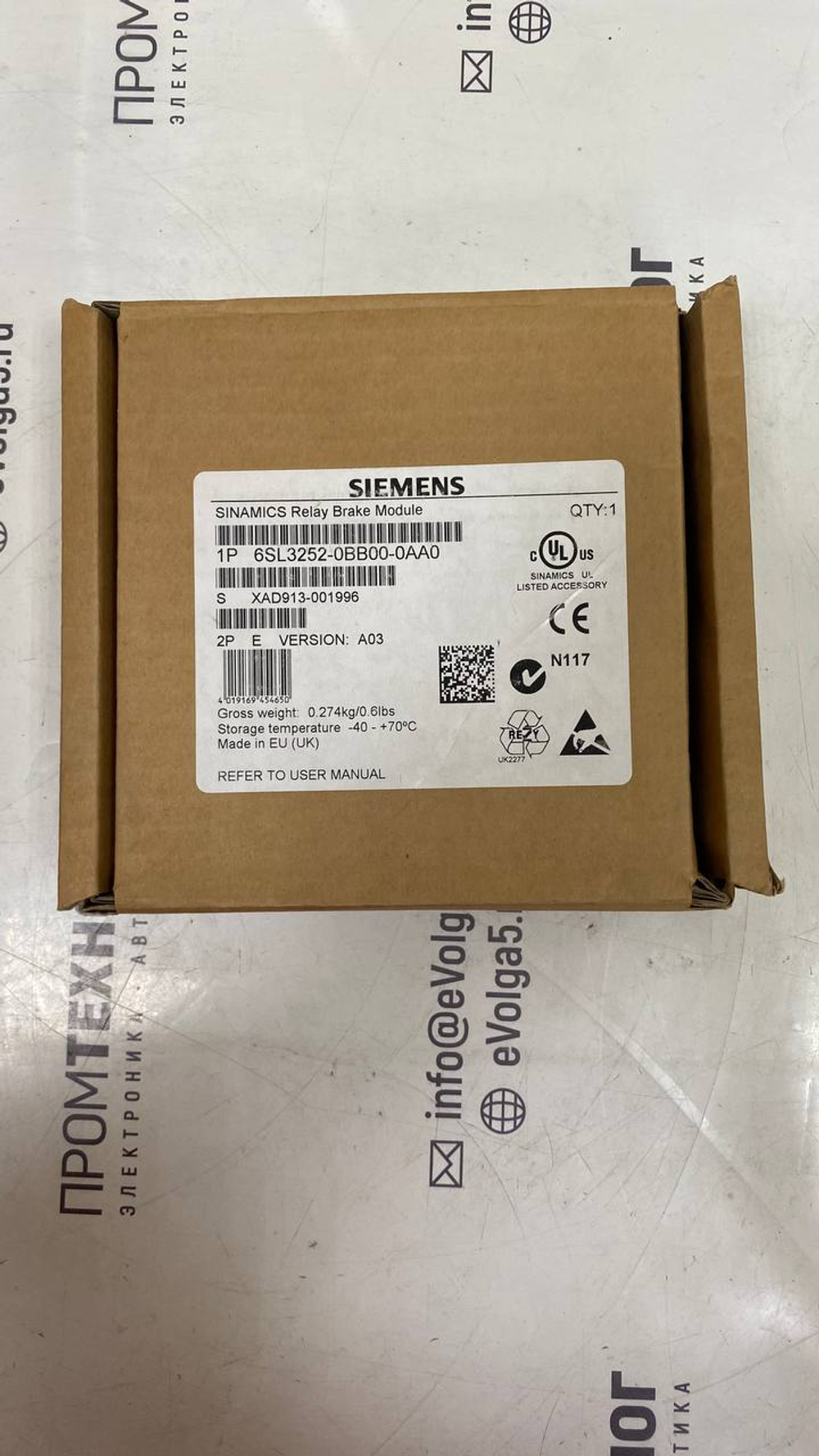 Siemens 6SL3252-0BB00-0AA0 новый