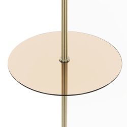 Citilux Вена CL402933T Торшер бронза со столиком и кремовым абажуром