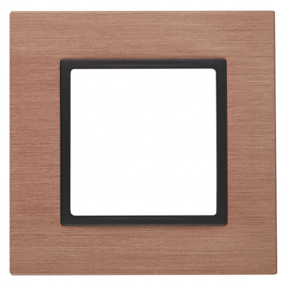14-5201-14 ЭРА Рамка на 1 пост, металл, Эра Elegance, медь+антр