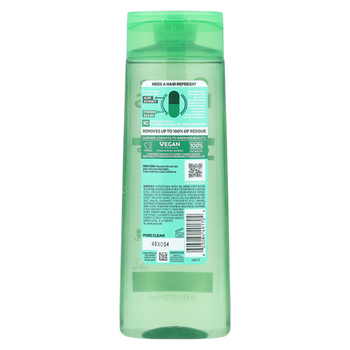 Garnier, Fructis, очищающий шампунь, для нормальных волос, безупречное очищение, 370 мл (12,5 жидк. унц.)