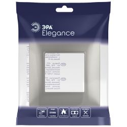 Рамка для розеток и выключателей ЭРА Elegance 14-5001-16 на 1 пост, титан