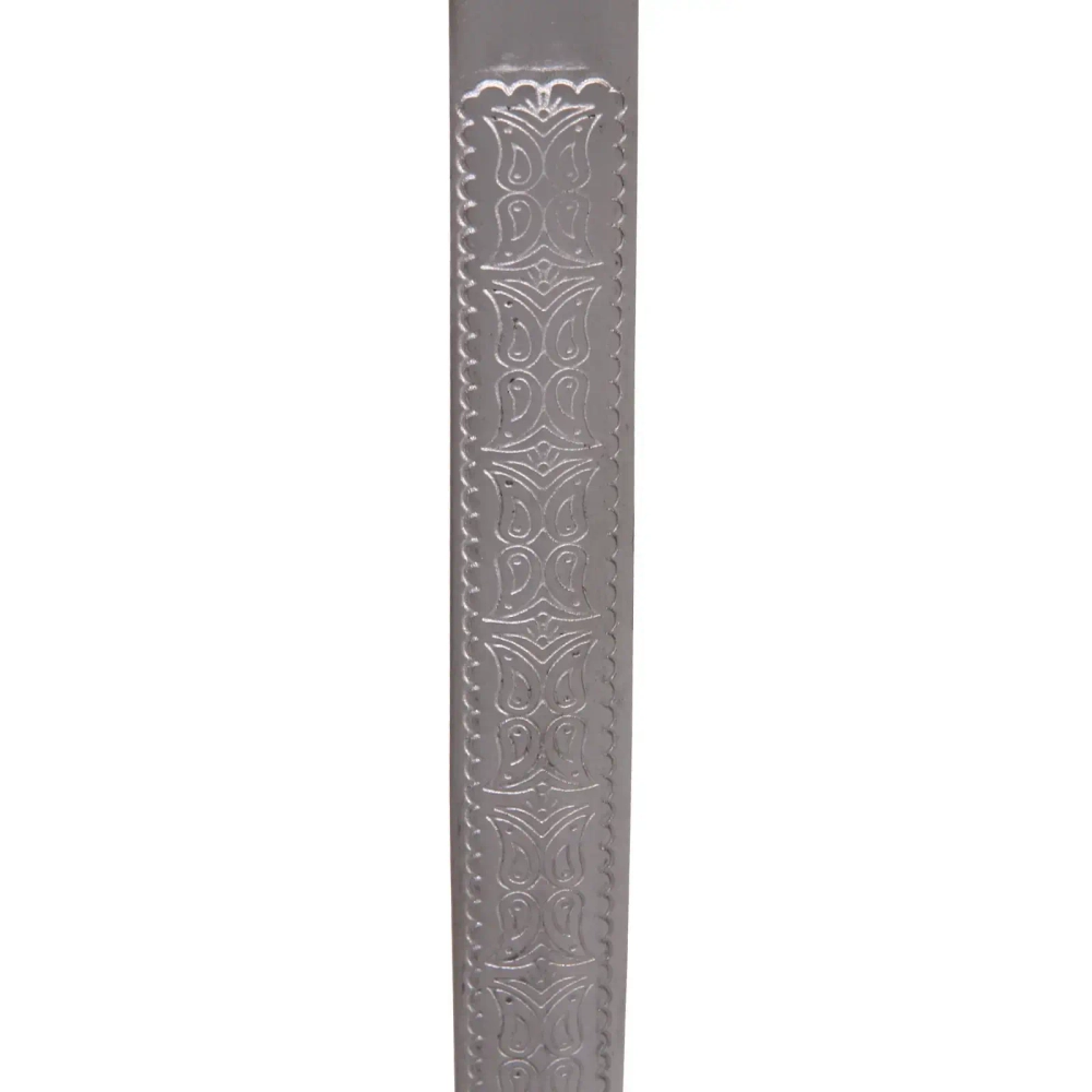 Шумовка из нержавеющей стали 47*13см деревянная ручка