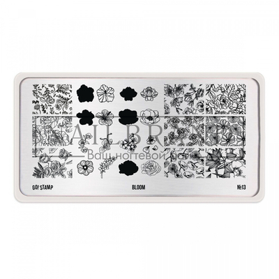 Пластина для стемпинга Go Stamp 13 Bloom