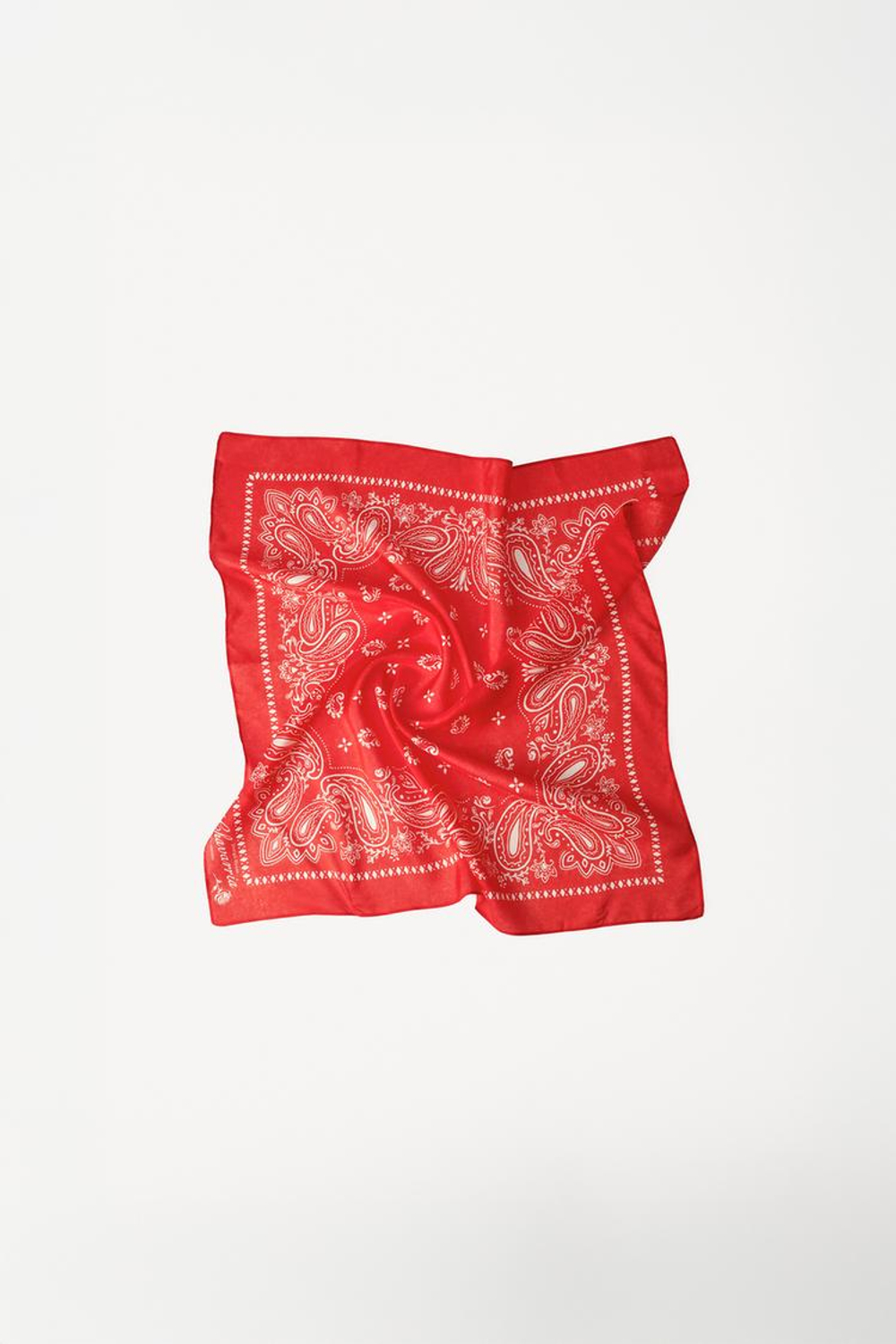 ZARA X WILLY CHAVARRIA ШЕЛКОВАЯ БАНДАНА, КРАСНЫЙ