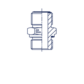Штуцер FE D08-10 ORFS 11/16 - 16x1.5