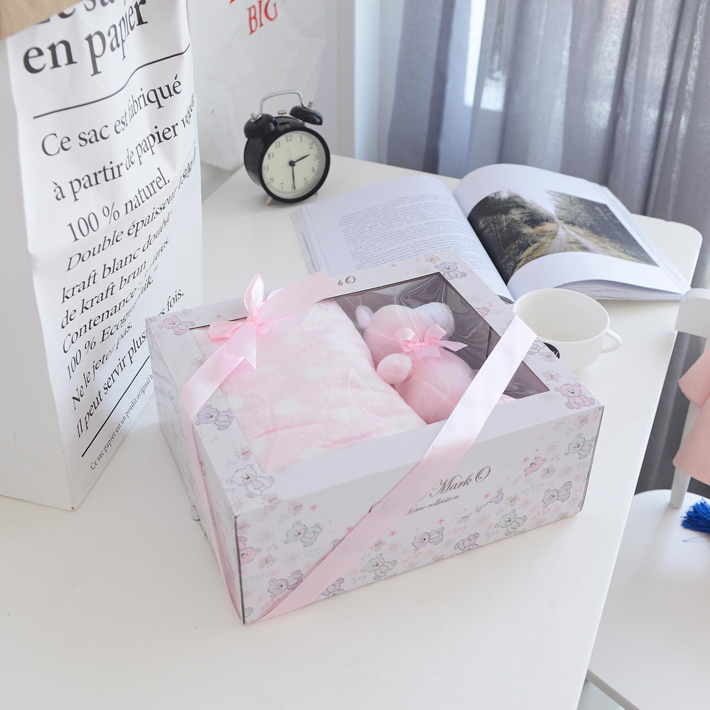 Плед 100х150 Sofi De MarkO Тедди розовый