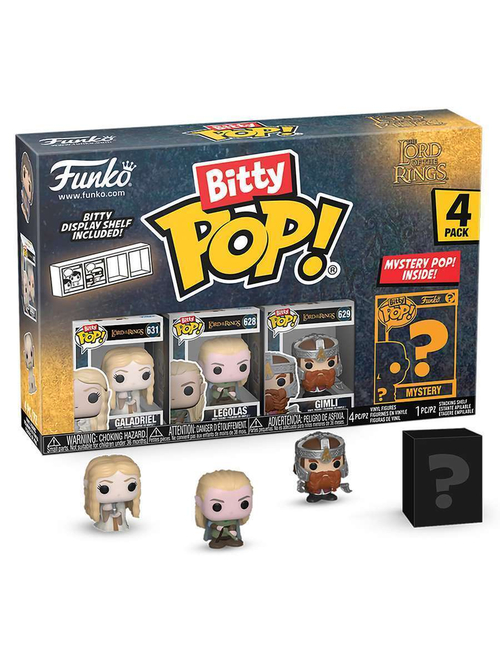 Фигурка Funko Bitty POP! LOTR Galadriel+Legolas+Gimly+Mystery (1 of 4) 4PK 75457