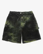 Шорты Меч SS24 Vel Dyed Black Moss зеленые