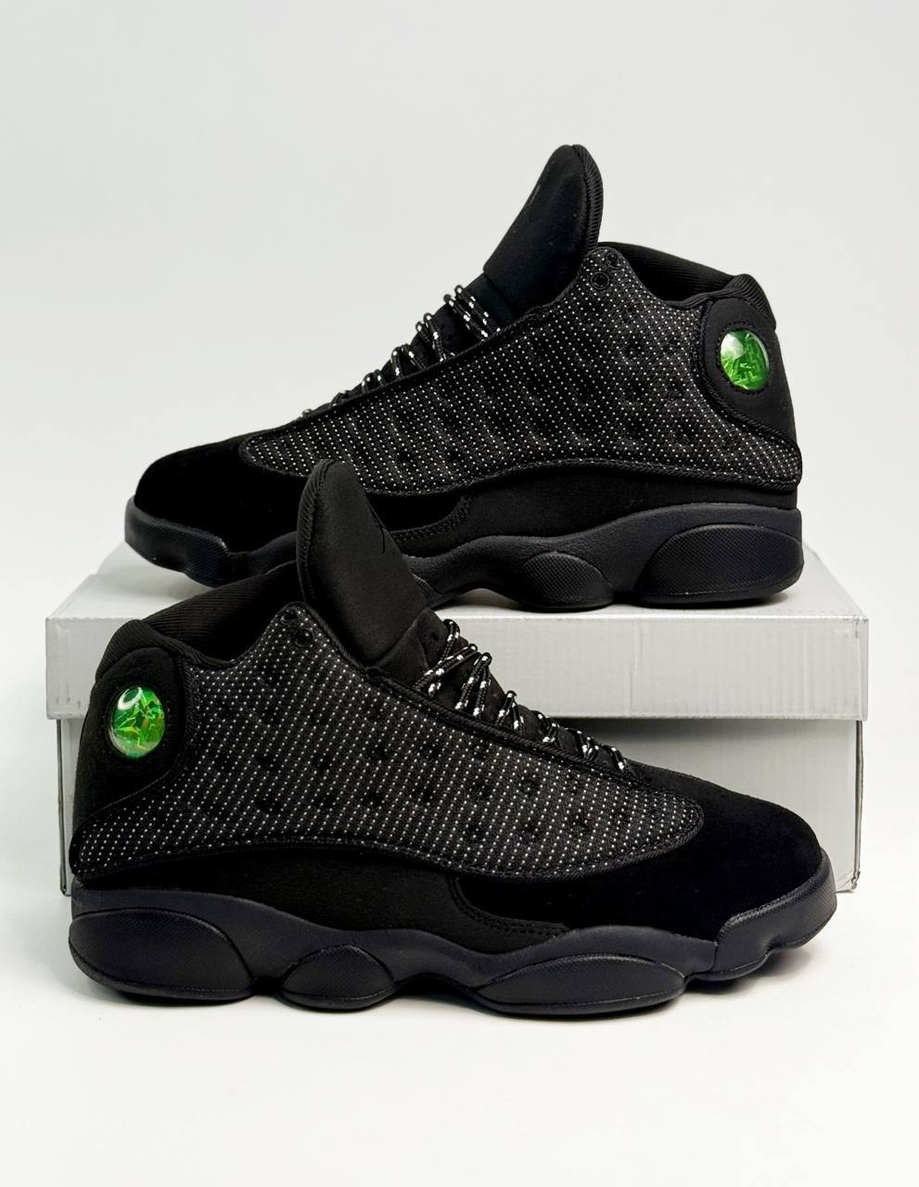 Кроссовки Nike Air Jordan 13 Retro Black Cat #A550 (черн.)