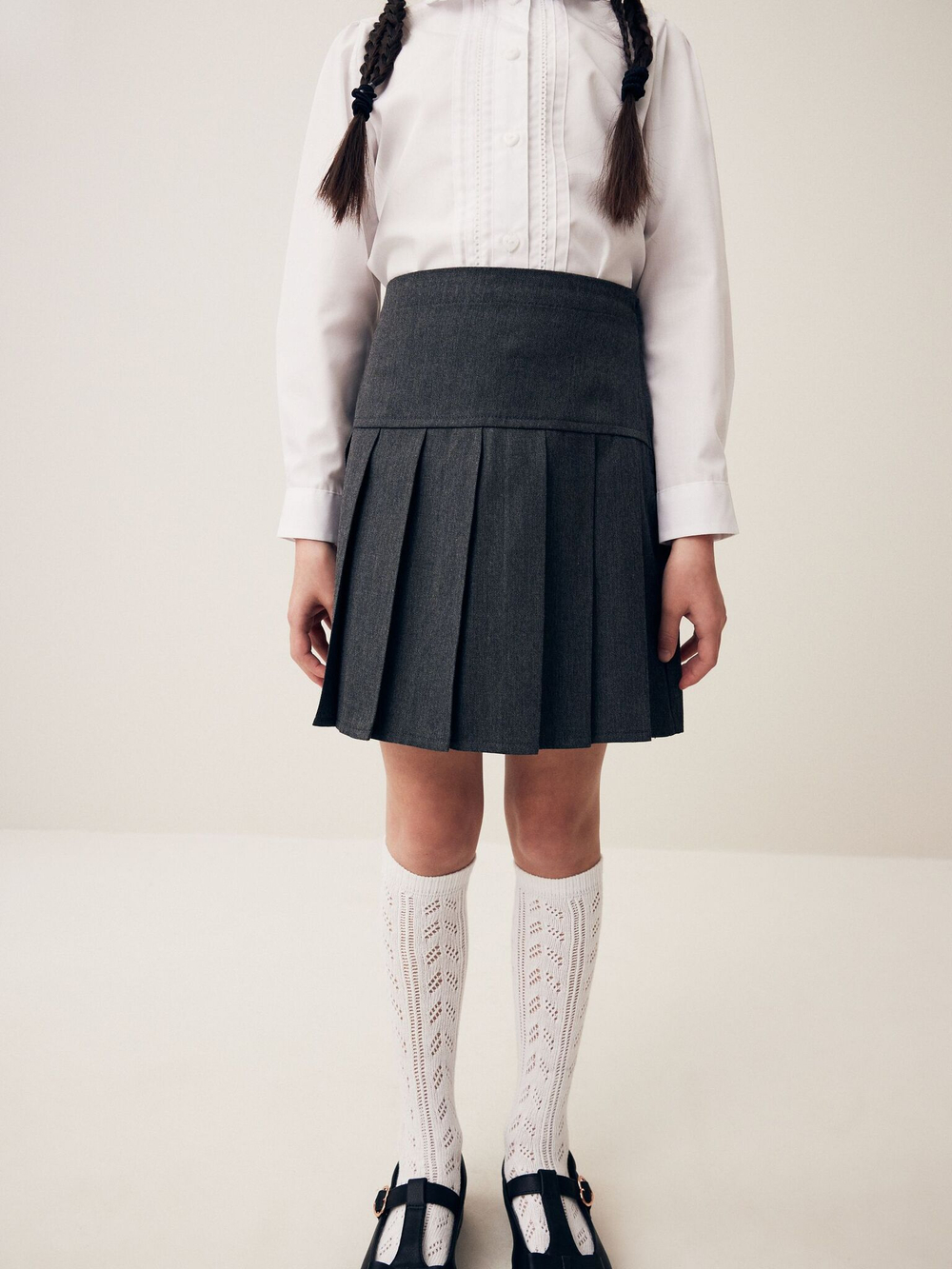 Юбка и шорты-велосипедки в комплекте для девочки Next Q76-881, Темно-серый