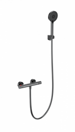 Смеситель для душа с термостатом WONZON & WOGHAND INN 5, Темный графит (WW-B2063-A-BGG)