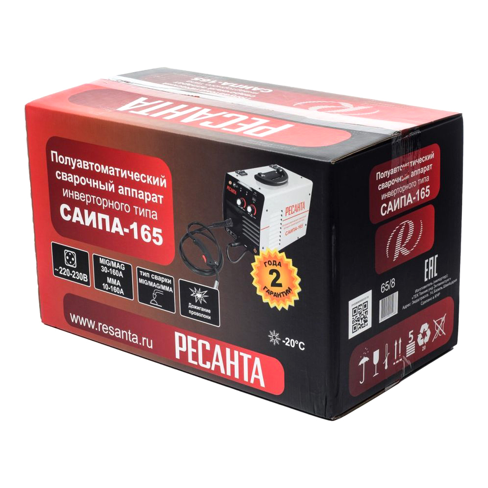 Сварочный полуавтомат инверторный Ресанта САИПА-165