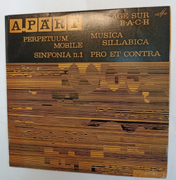 Винтажная виниловая пластинка A. Part Sinfonia N.1 Perpetuum Mobile Collage Sur BACH Musica Sillabica Pro Et Contra (СССР 1969)
