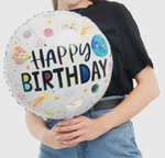 Фольгированный шар «Happy Birthday. Космический дизайн», 46 см
