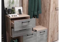 Готовая прихожая Вальс ВШ-1 дуб крафт серый / бетонный камень