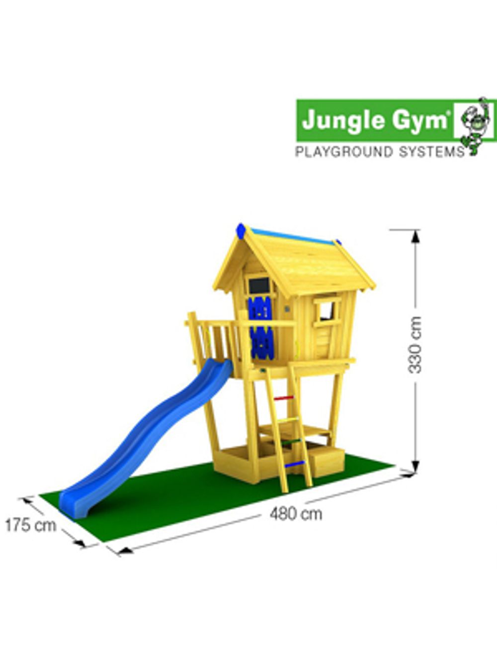 Детский городок Jungle Gym Crazy Playhouse CXL + SwingModule Xtra