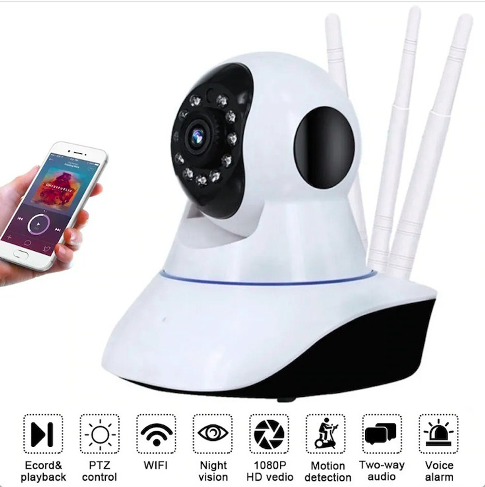 Беспроводная wifi smart camera поворотная