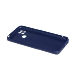Силиконовый чехол с микрофиброй для Xiaomi Poco C40  blue DF poCase-08