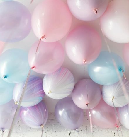 Шары под потолок в стиле "Нежный Единорог"