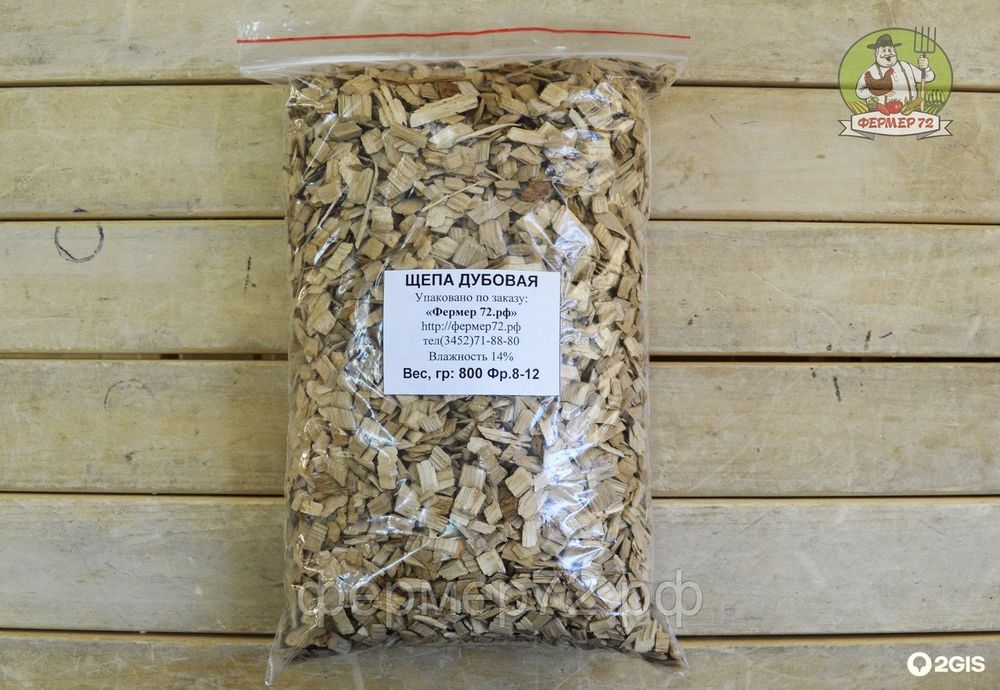 Щепа Дуб 1 кг фр 8-12