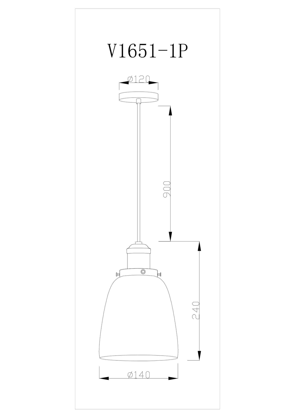 Подвесной светильник Moderli V1651-1P Single