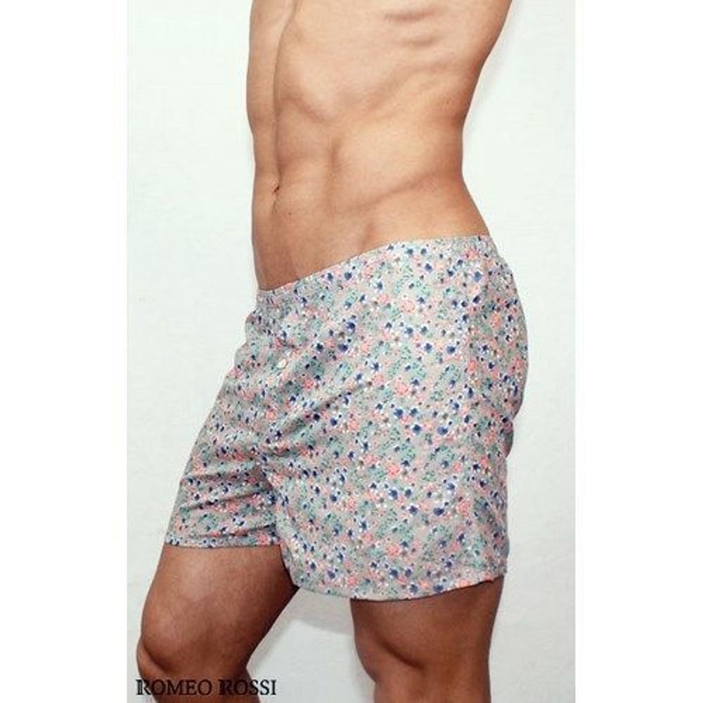 Мужские шорты домашние cерые Romeo Rossi Spring Meadow Shorts RR00312