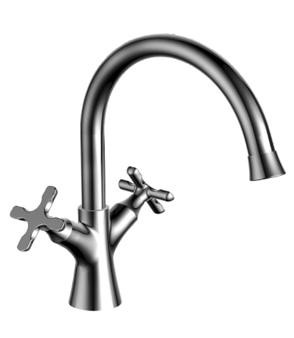 Смеситель для умывальника с поворотным изливом LEMARK DUETTO – LM5706C