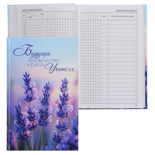 Ежедневник учителя А5 144 л. ФЛОРЕНЗО Лаванда (253122)