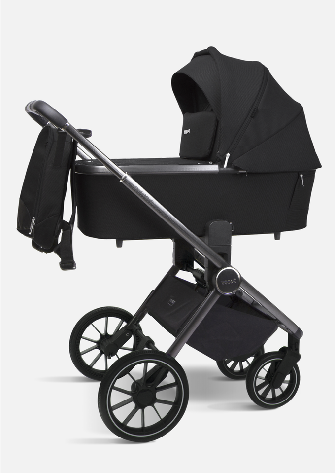 Peppy Коляска детская Monaco 2 в 1 GP Black (черный)