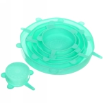 Крышка полиэтиленовая в наборе 6шт (20см.15см,13,5см,10см,8см,6см) цветная