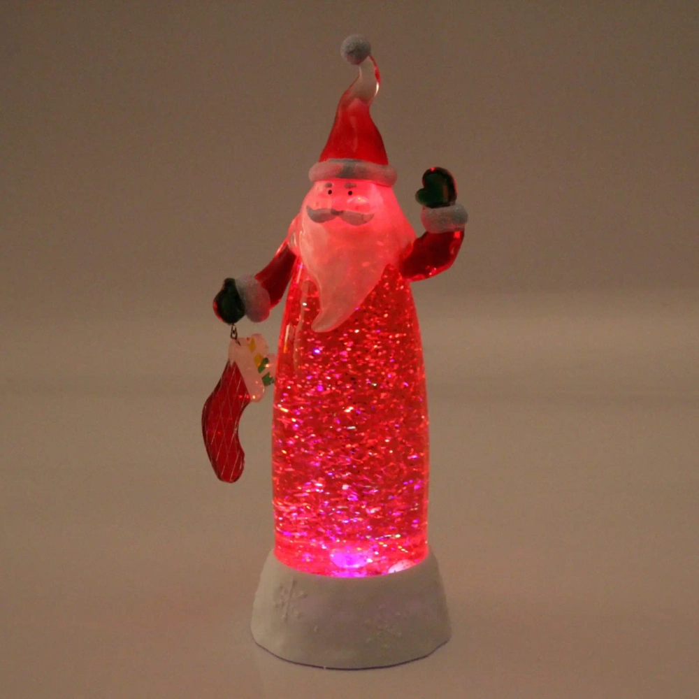 Сувенир с подсветкой «Дед Мороз с подарком» 28.5см