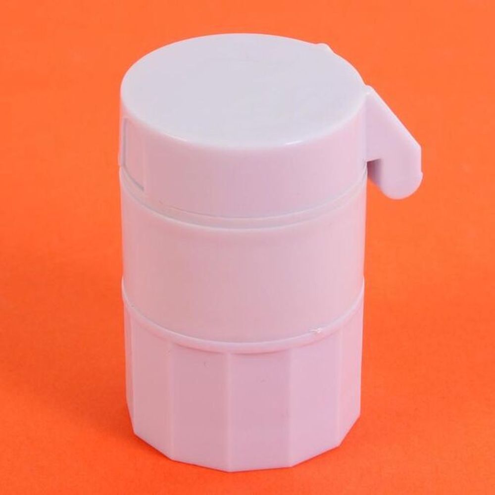 Таблетница с делителем, размельчителем и мензуркой, цвет белый