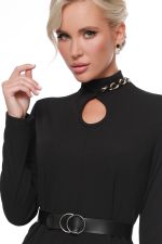 Платье-водолазка трикотажное с вырезом DStrend (Акция)