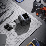 Зарядное устройство 2xUSB-C+1 USB, 65W, Nexode Robot GanN, UGREEN 25685B