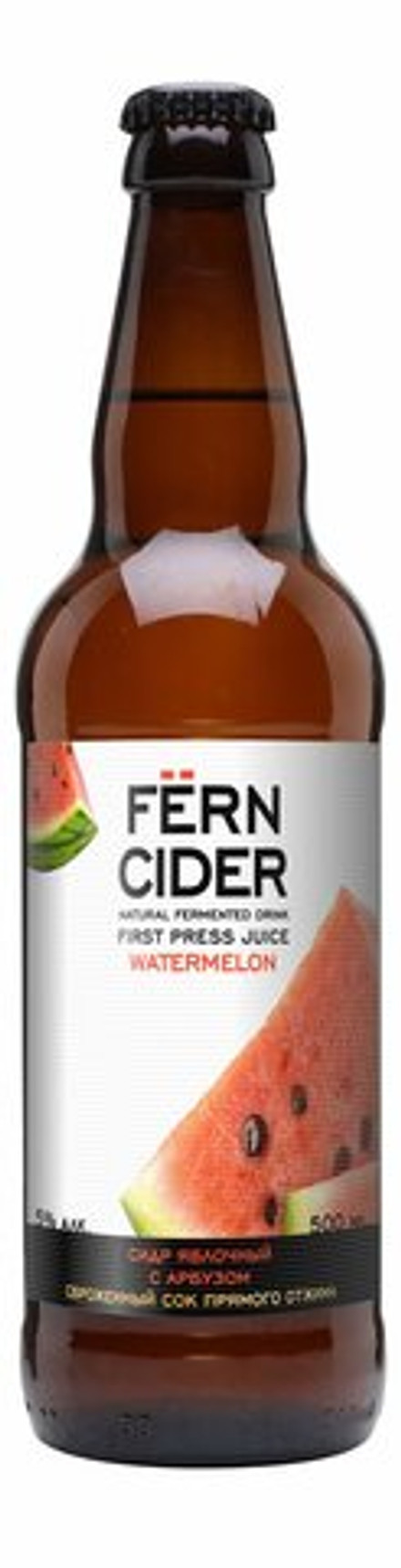 Сидр "Fern" Яблочный полусладкий с арбузом 5% 0,5л. Роял Фрут Бел