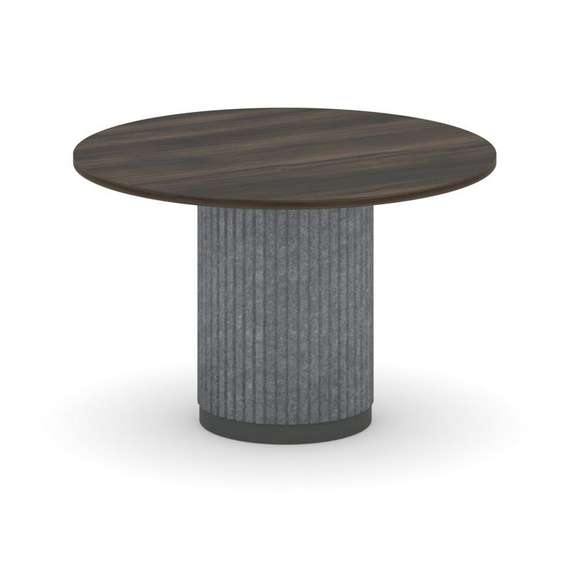 Felto Стол переговорный круглый D=1200 PR.C.SPRG-005.D Дуб Мали/Металл Антрацит/Морская Галька 1200*