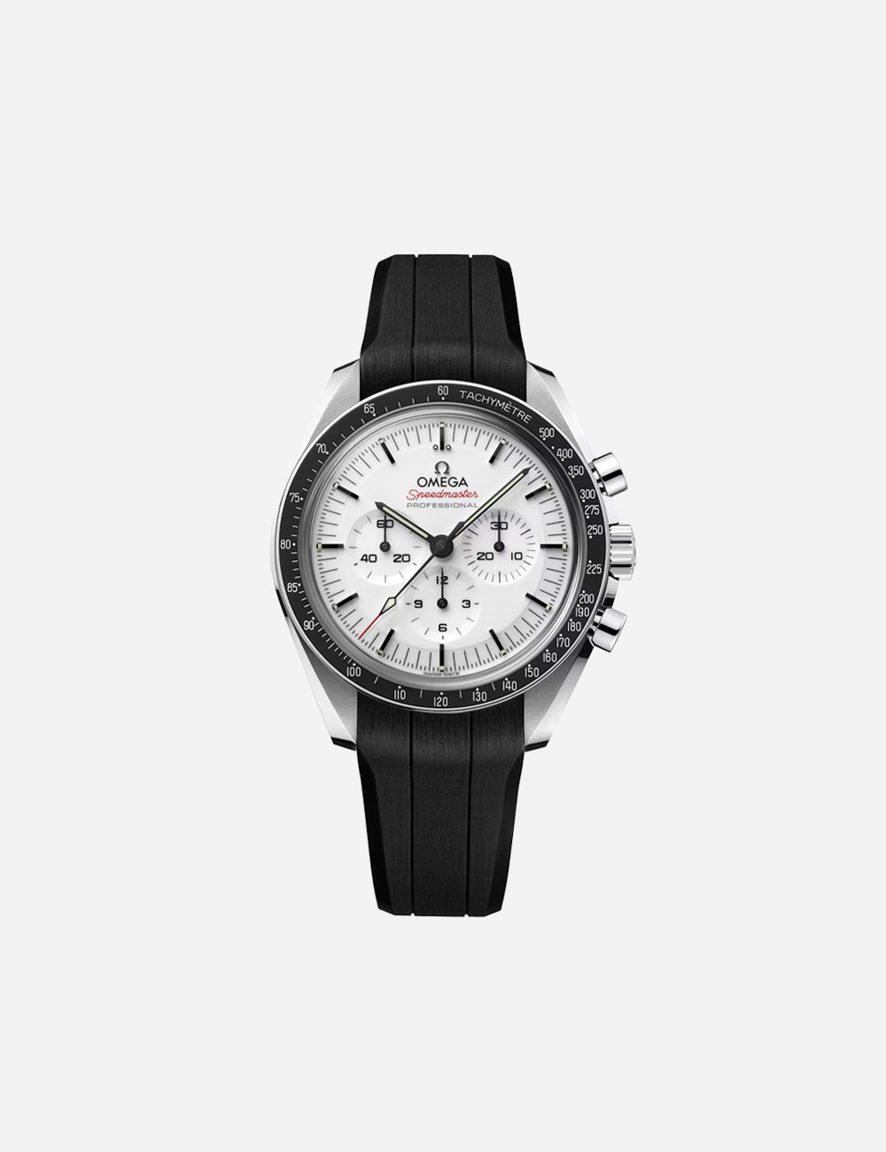 Наручные часы Omega Speedmaster Moonwatch Professinal Rubber Band "White"